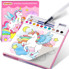 AGGKKY paint with water book cover showing kid-friendly art for mess-free coloring