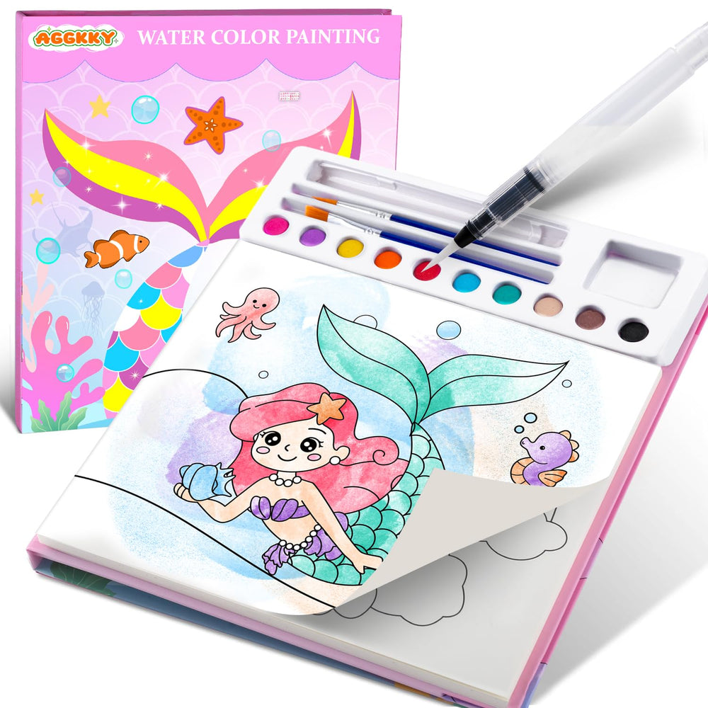 AGGKKY paint with water book open page for mess-free art exploration