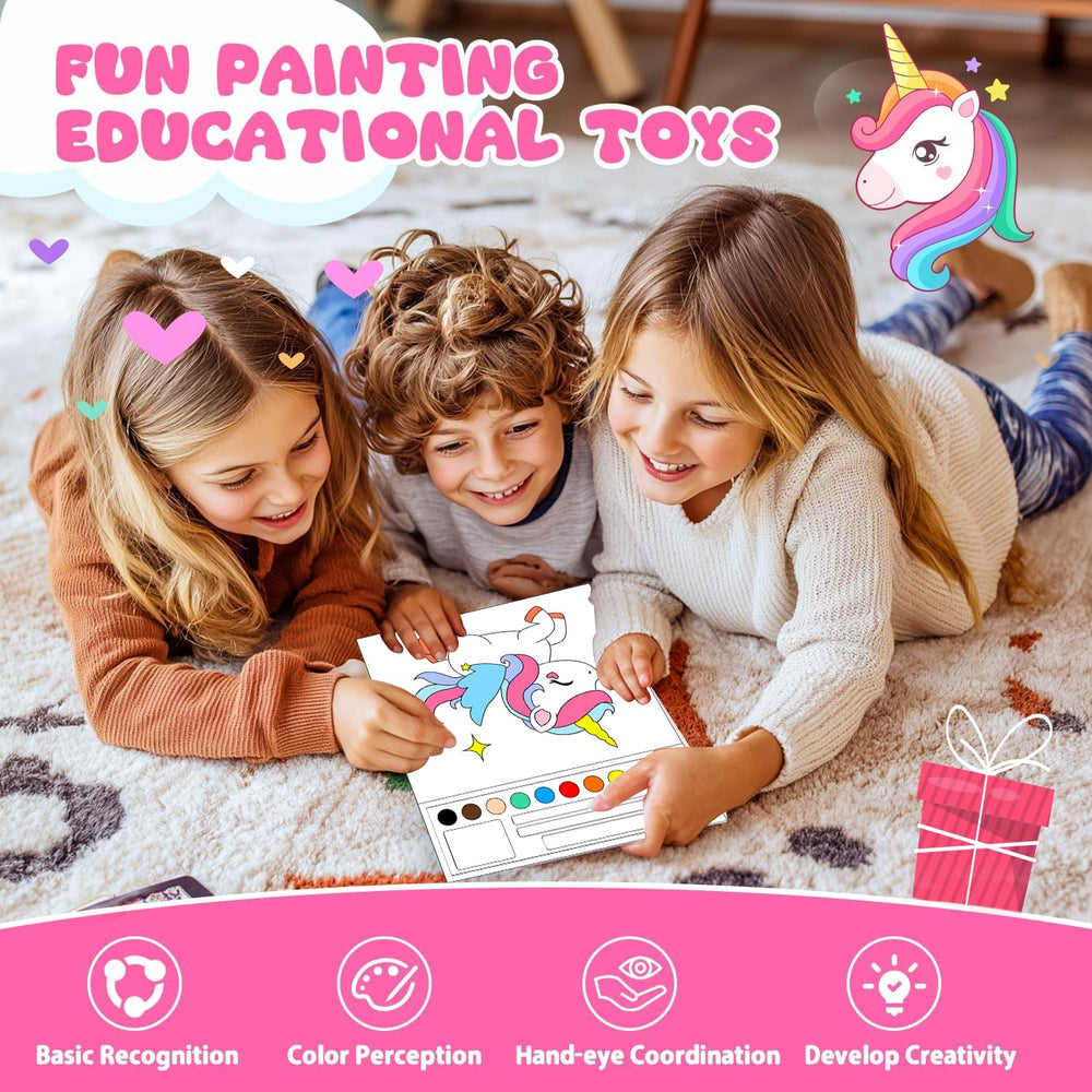 AGGKKY kid painting scene highlighting imaginative play and focus