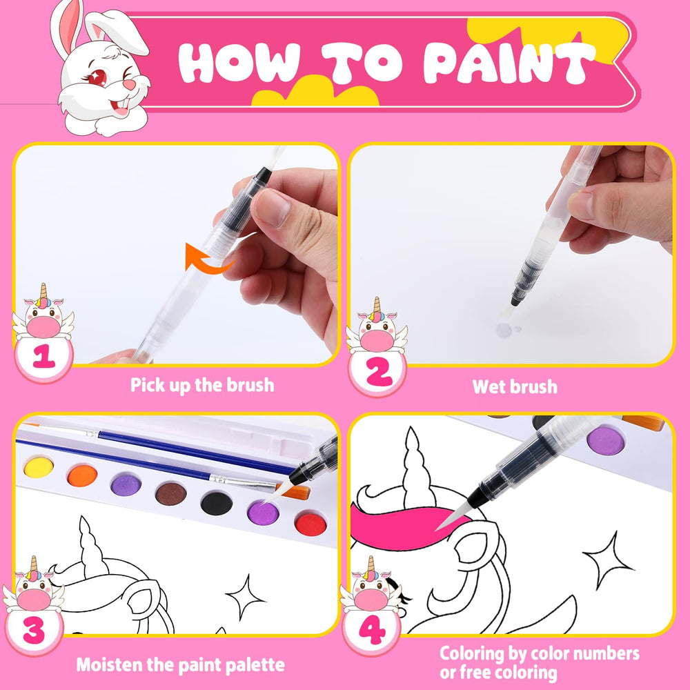 AGGKKY travel-friendly painting activity for quiet on-the-go fun