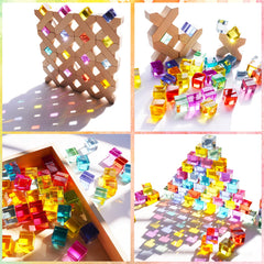 Agirlgle durable wooden blocks for toddlers provide safe, long-lasting play