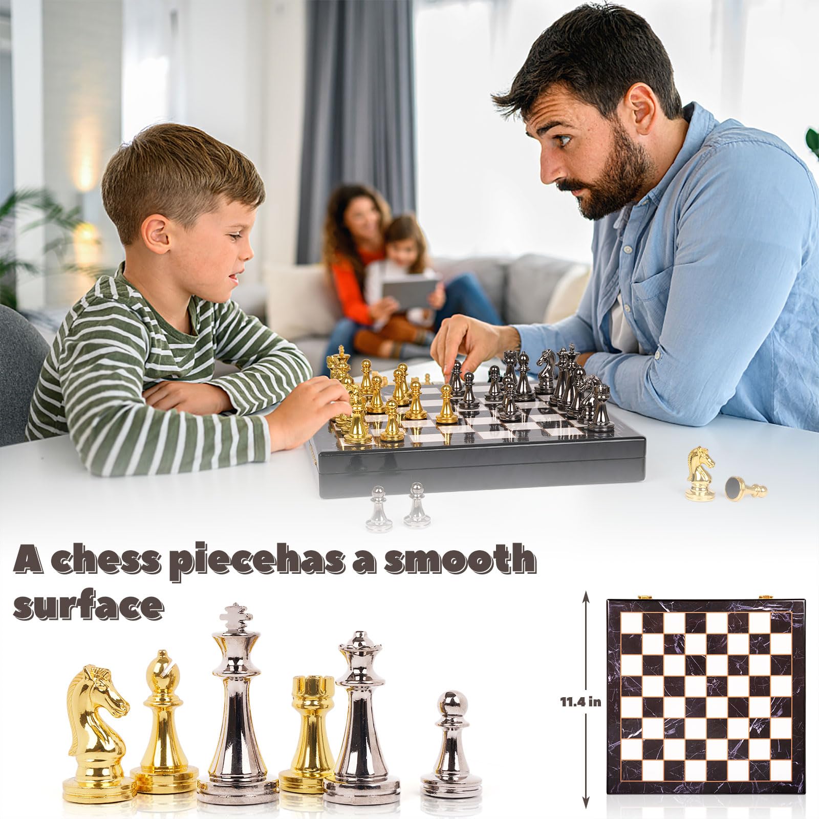 Agirlgle educational chess set promotes problem-solving and strategic thinking