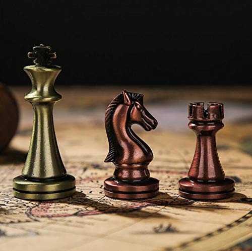 Agirlgle folding chess board enables safe storage between games.