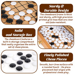 Agirlgle Go board shows a precise 19x19 grid detail for strategic setup.