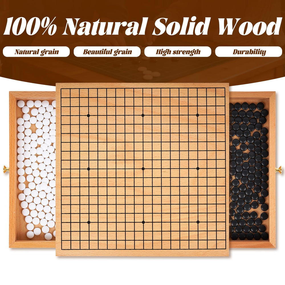 Agirlgle elegant Go board decor adds minimalist style to any room.