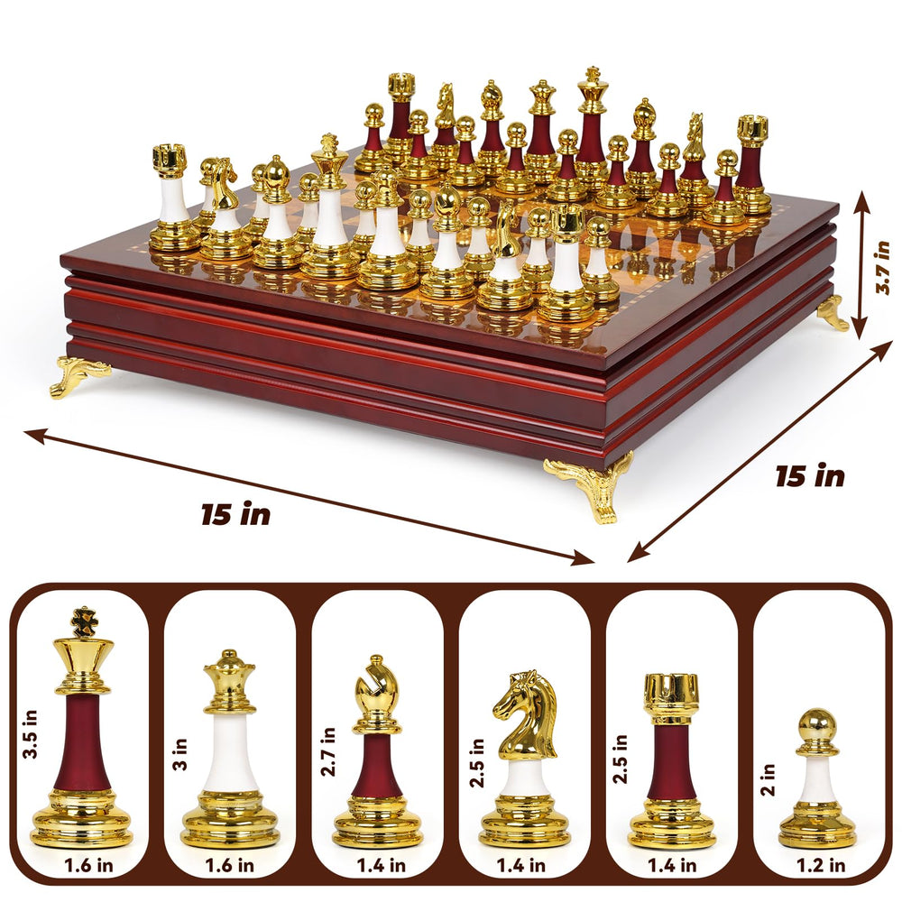 Agirlgle luxury gift set presentation for chess enthusiasts