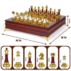 Agirlgle luxury gift set presentation for chess enthusiasts