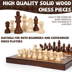 Agirlgle magnetic chess pieces stay secure on the board while moving.
