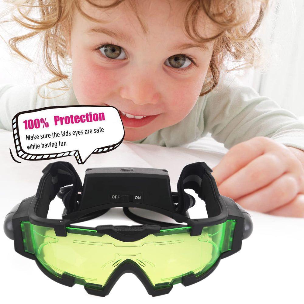 AGM Kids Night Vision Goggles comfort fit with soft nose pad and adjustable strap.