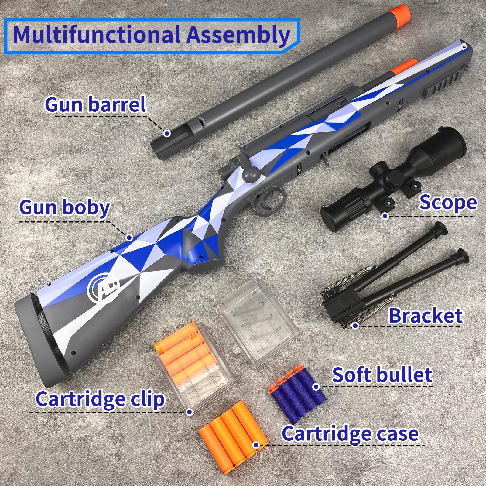 AGM MASTECH M24 foam blaster safety switch promotes careful handling