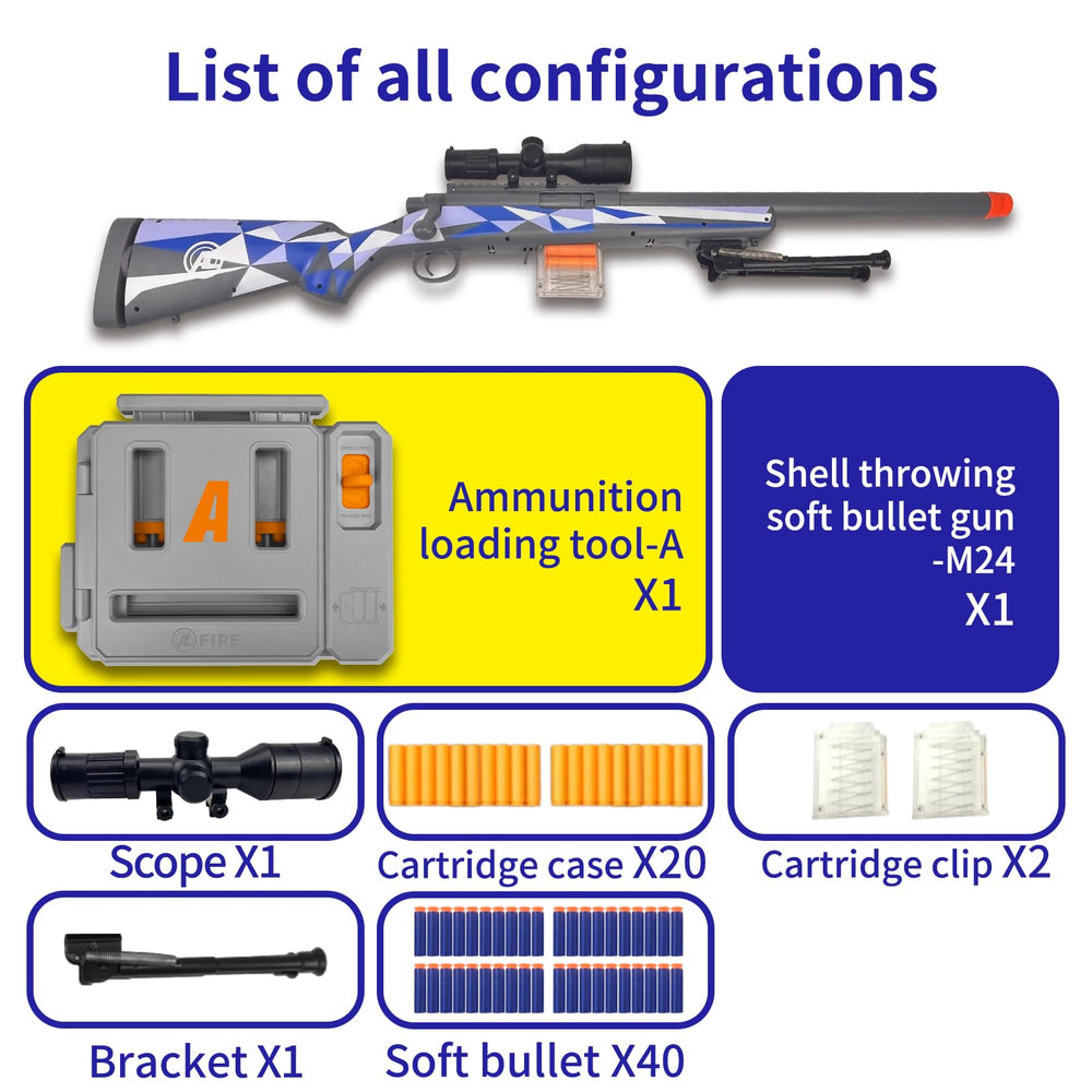 AGM MASTECH M24 foam blaster suitable for teens and adults use