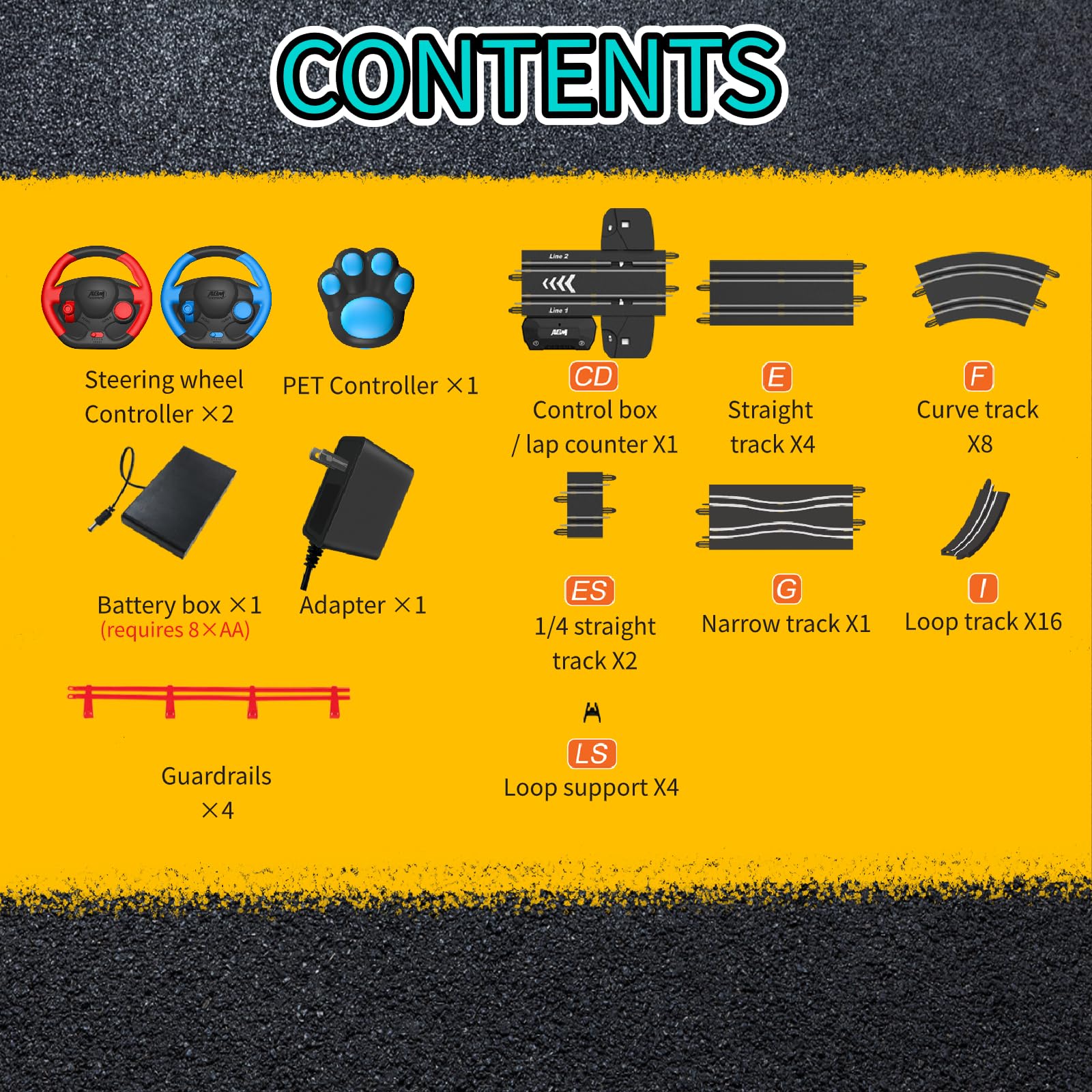 AGM MASTECH track loop layout showcases replay-worthy play and adaptable configurations.
