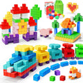 AGMJFN Magnetic Blocks 45pcs in color layout spark creative building and early STEM skills.