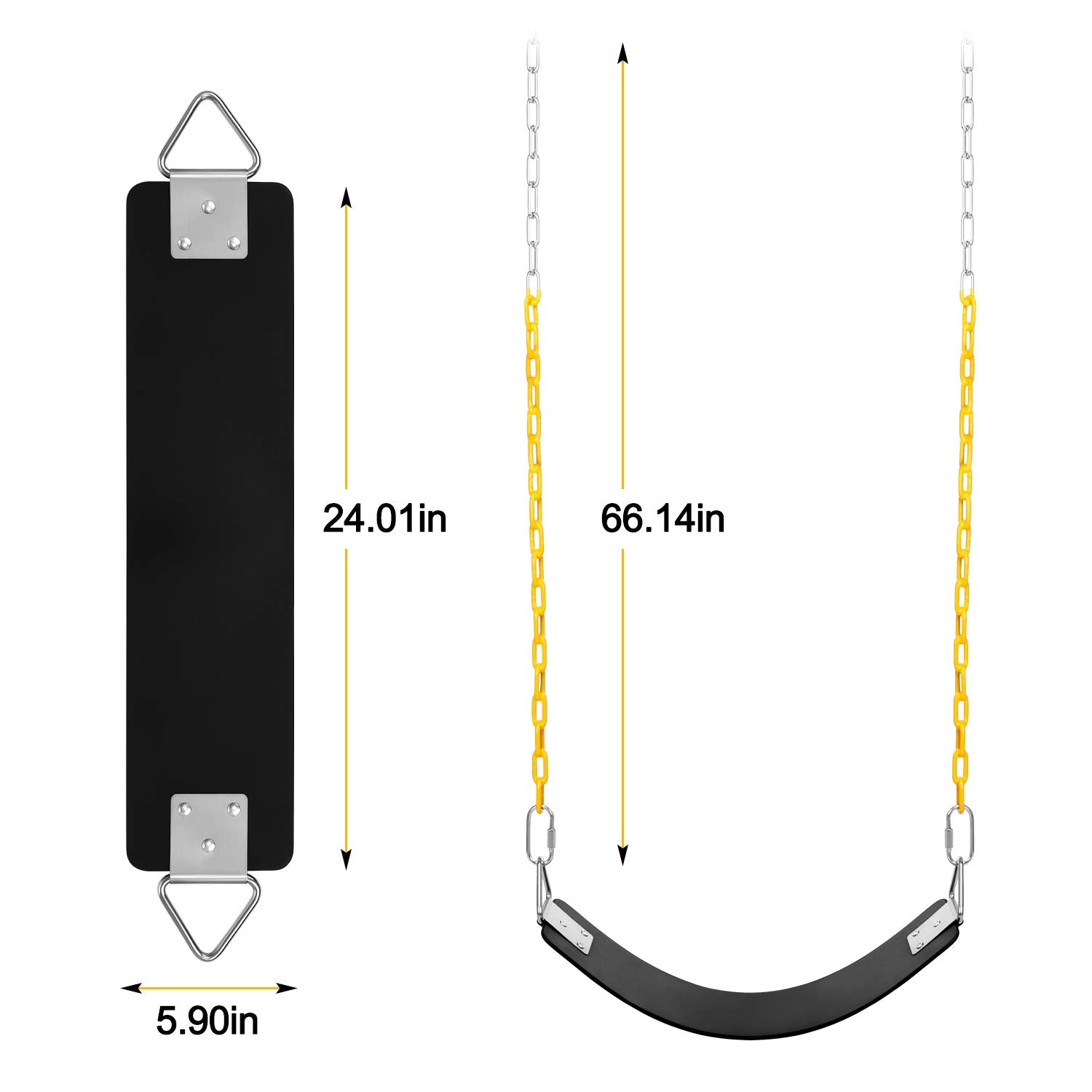 AGPTEK swing includes extra locking buckles for flexible assembly