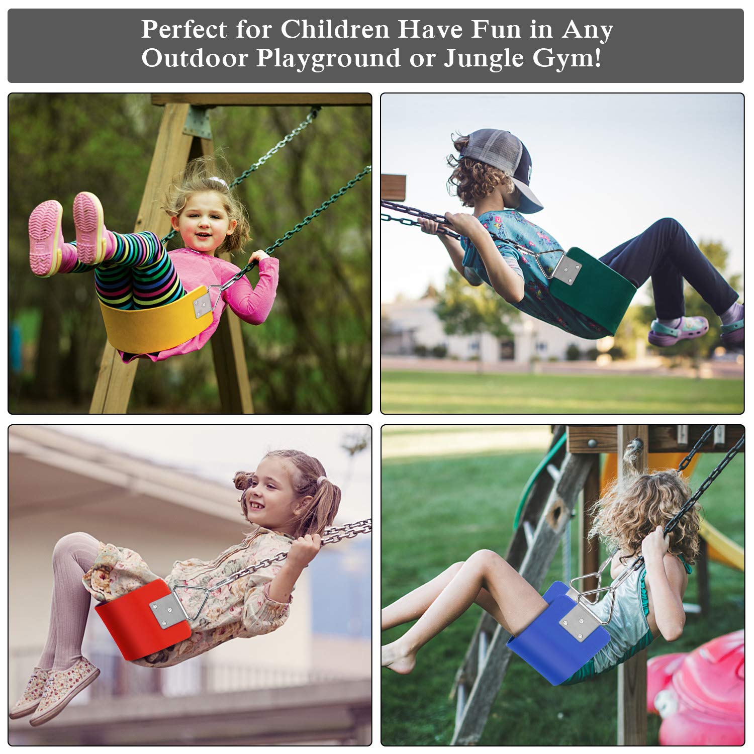 AGPTEK swing seat green weight-rating-113kg label confirms sturdy support.