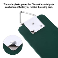 AGPTEK swing seat green wide-seat design for extended comfort.