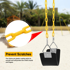 AGPTEK thermoplastic coated chain protects fingers during play