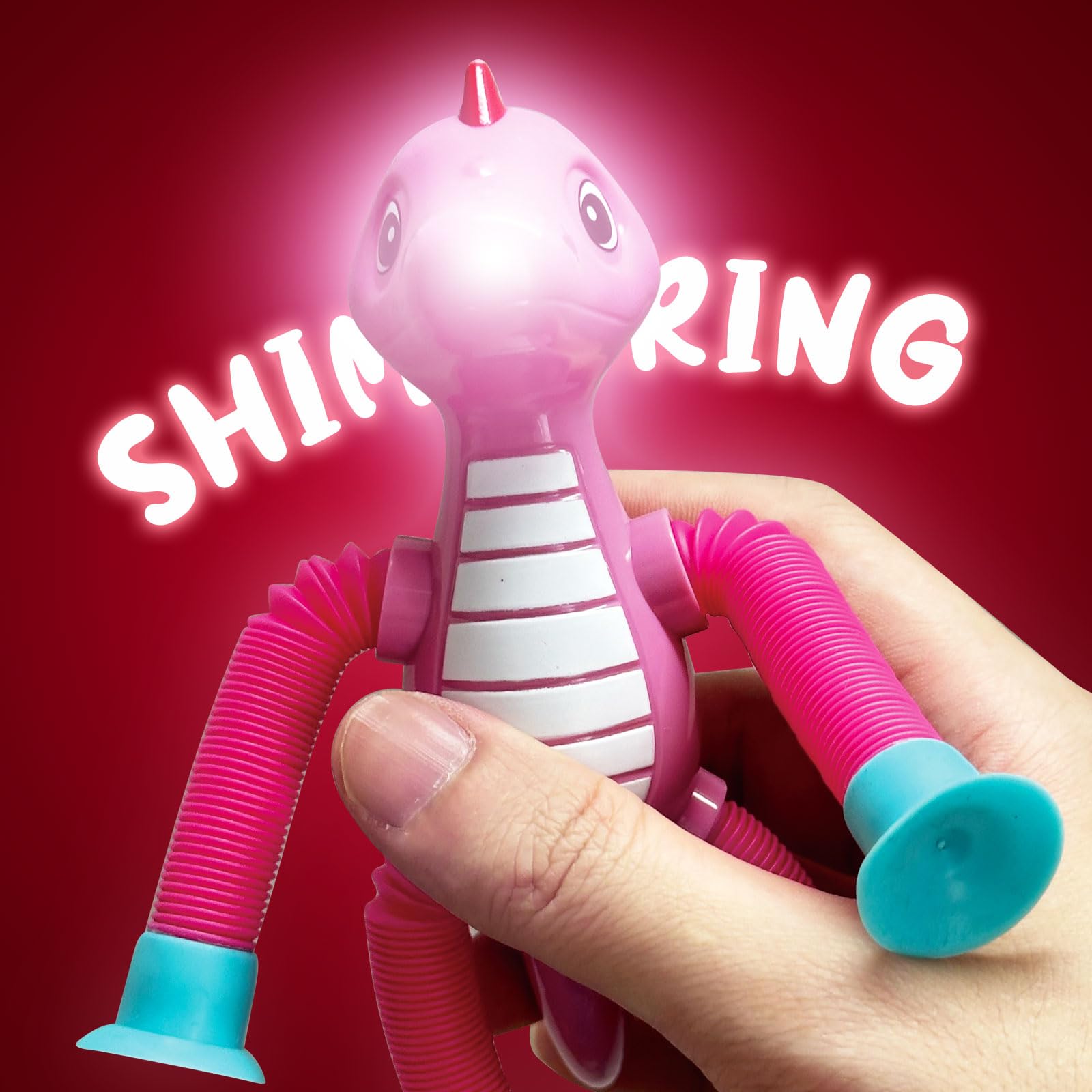 AGRASIV dino party decorations add glow and interactive fun.