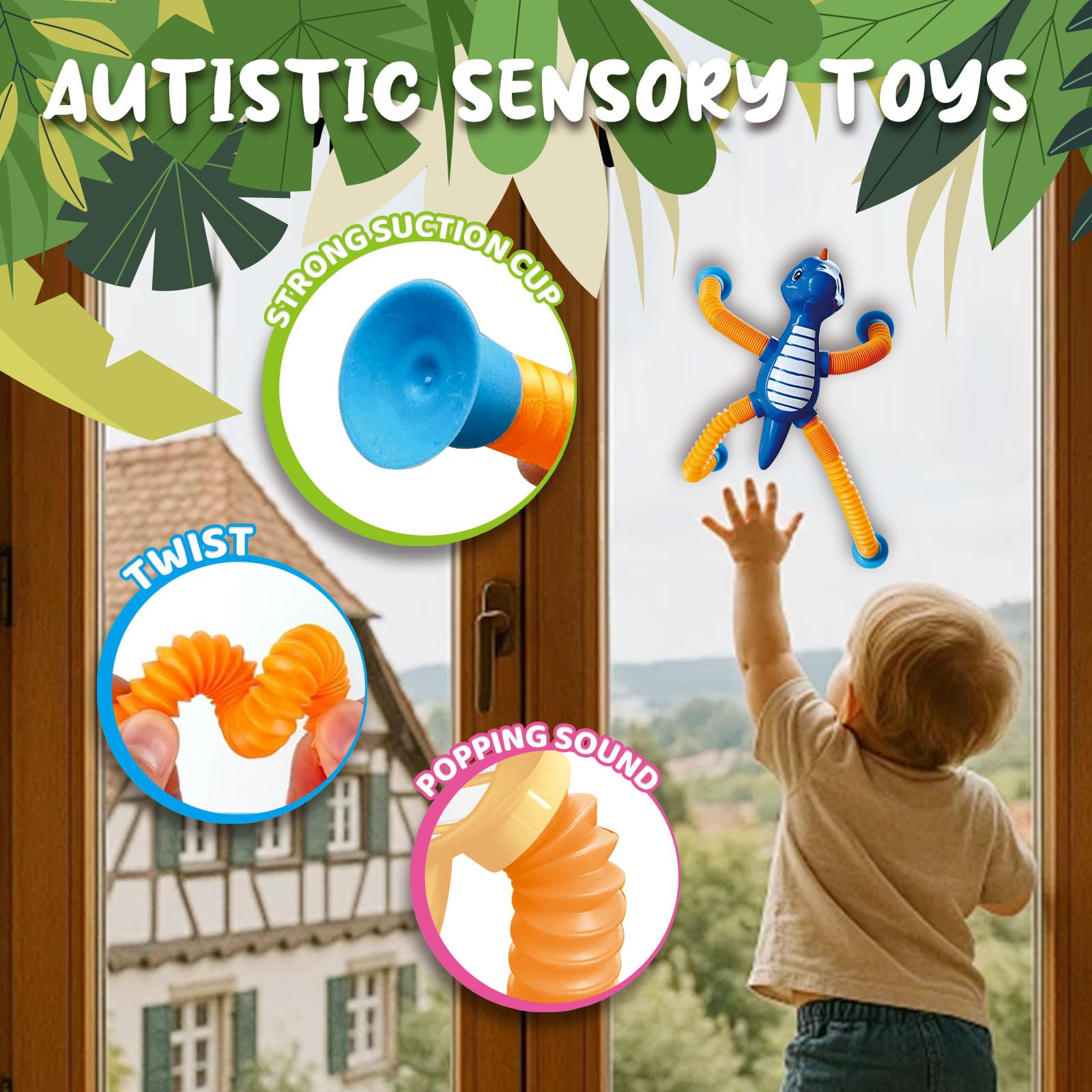 AGRASIV dinosaur sensory toy fits small hands for calm play.