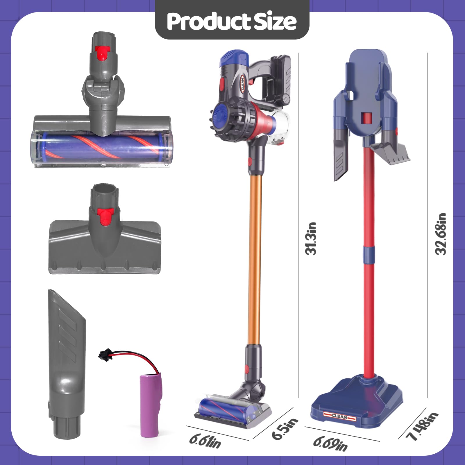 AGRASIV gift-ready vacuum toy set for kids ages 3 and up