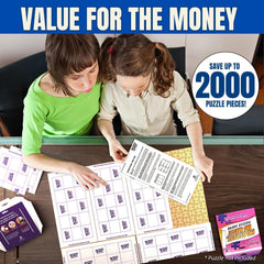 AGREATLIFE sturdy hold maintains puzzle integrity for display
