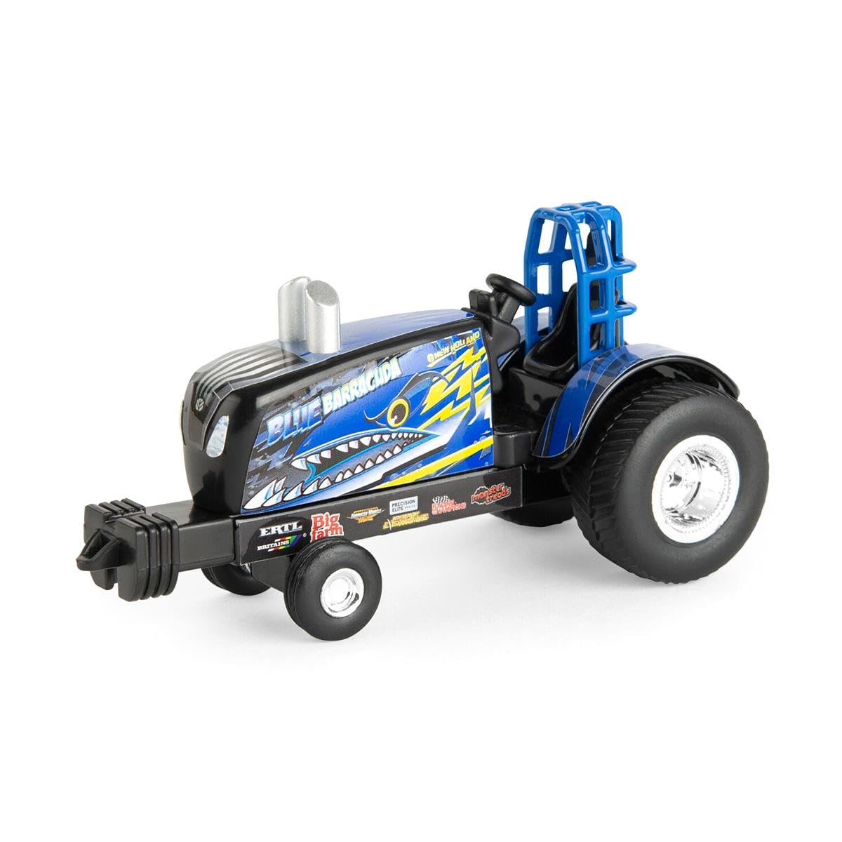 Agriculture Pulling tractor diecast body with rubber wheels for tactile detail.