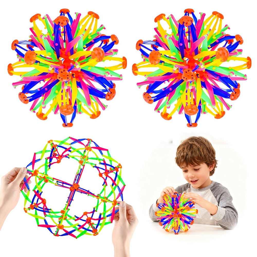 AGSIXZLAN colorfully patterned sphere expands from 6 to 12 inches for calm focus.