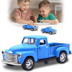AGSIXZLAN Little Blue Truck side view shows durable alloy build for toddler play.