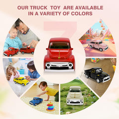 AGSIXZLAN Little Red Truck pull-back action without batteries.