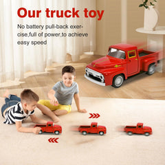 AGSIXZLAN Little Red Truck side view ideal for easy grip and play.