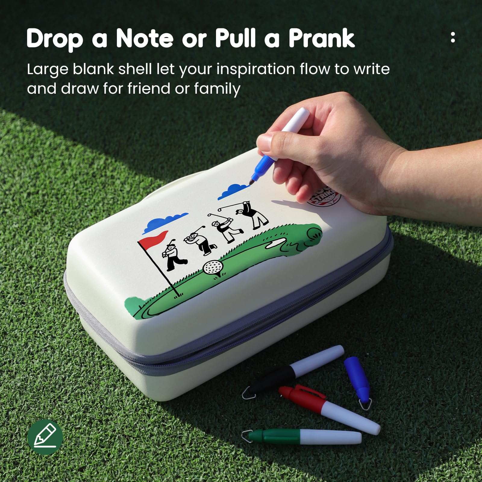 AGUstrike ball line marker helps with precise alignment