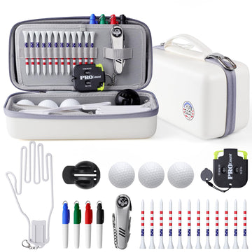 AGUstrike golf accessories kit case keeps gear organized for easy transport