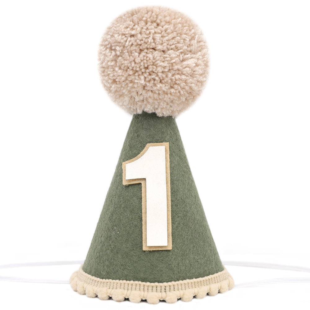 Agvgaza Wild One Birthday Hat in deep green, ideal for memorable baby milestone photos.
