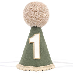 Agvgaza Wild One Birthday Hat in deep green, ideal for memorable baby milestone photos.