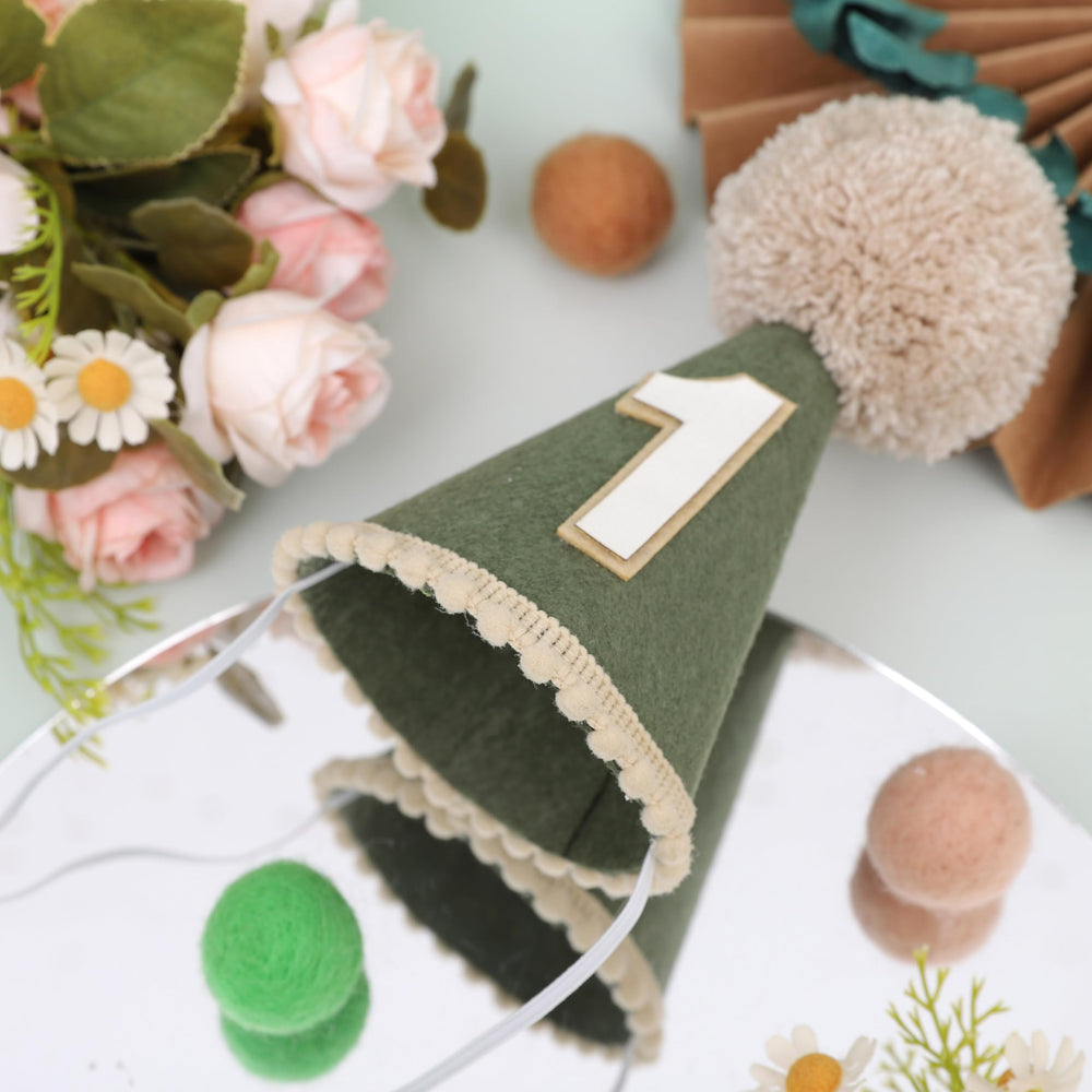 Agvgaza conical hat doubles as decor and keepsake for baby celebrations.