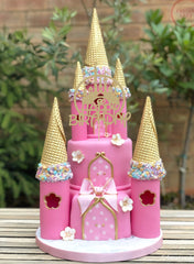 AHAORAY gold glitter cardboard topper for festive cake decoration