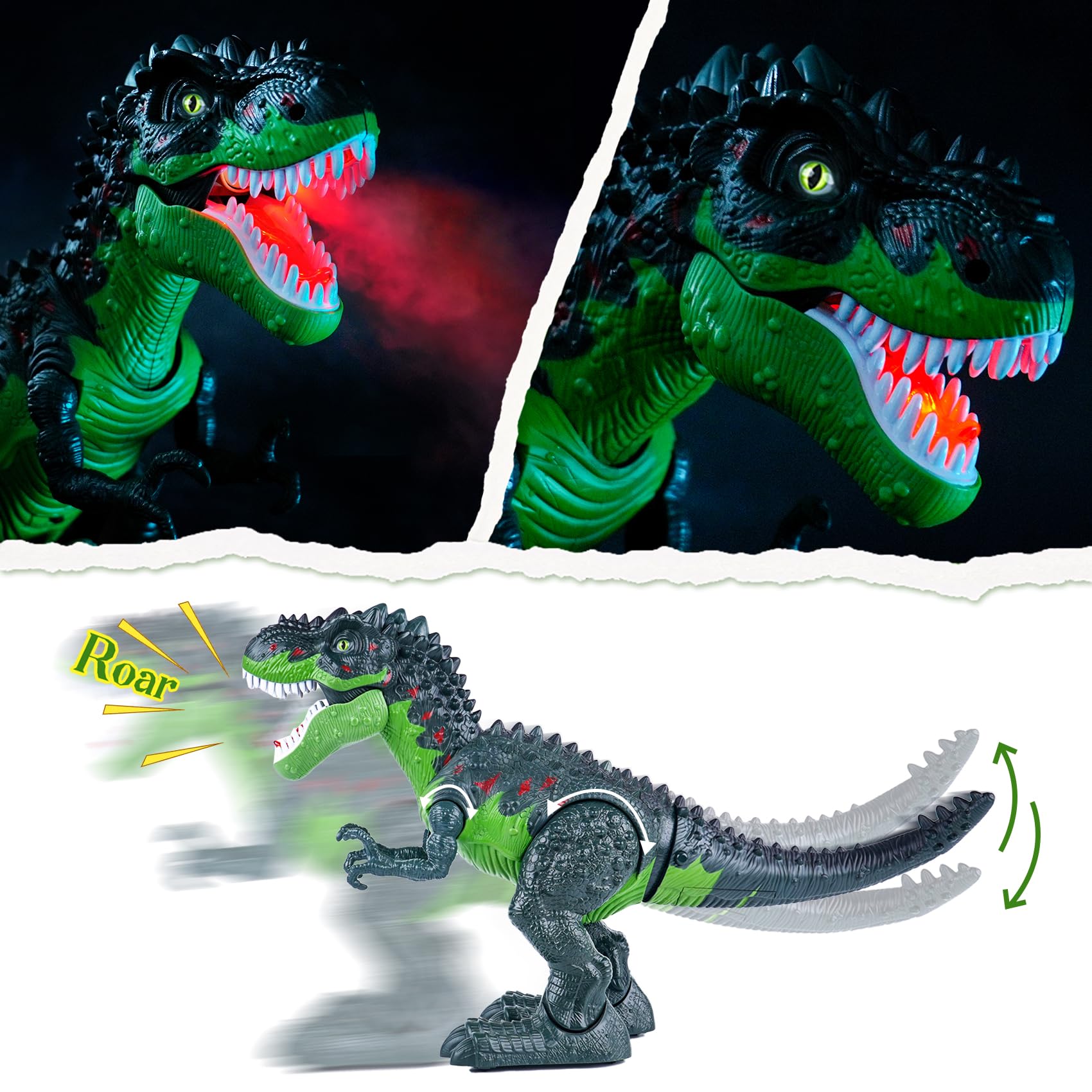 AHCo T-Rex toy mist spray adds multisensory effect