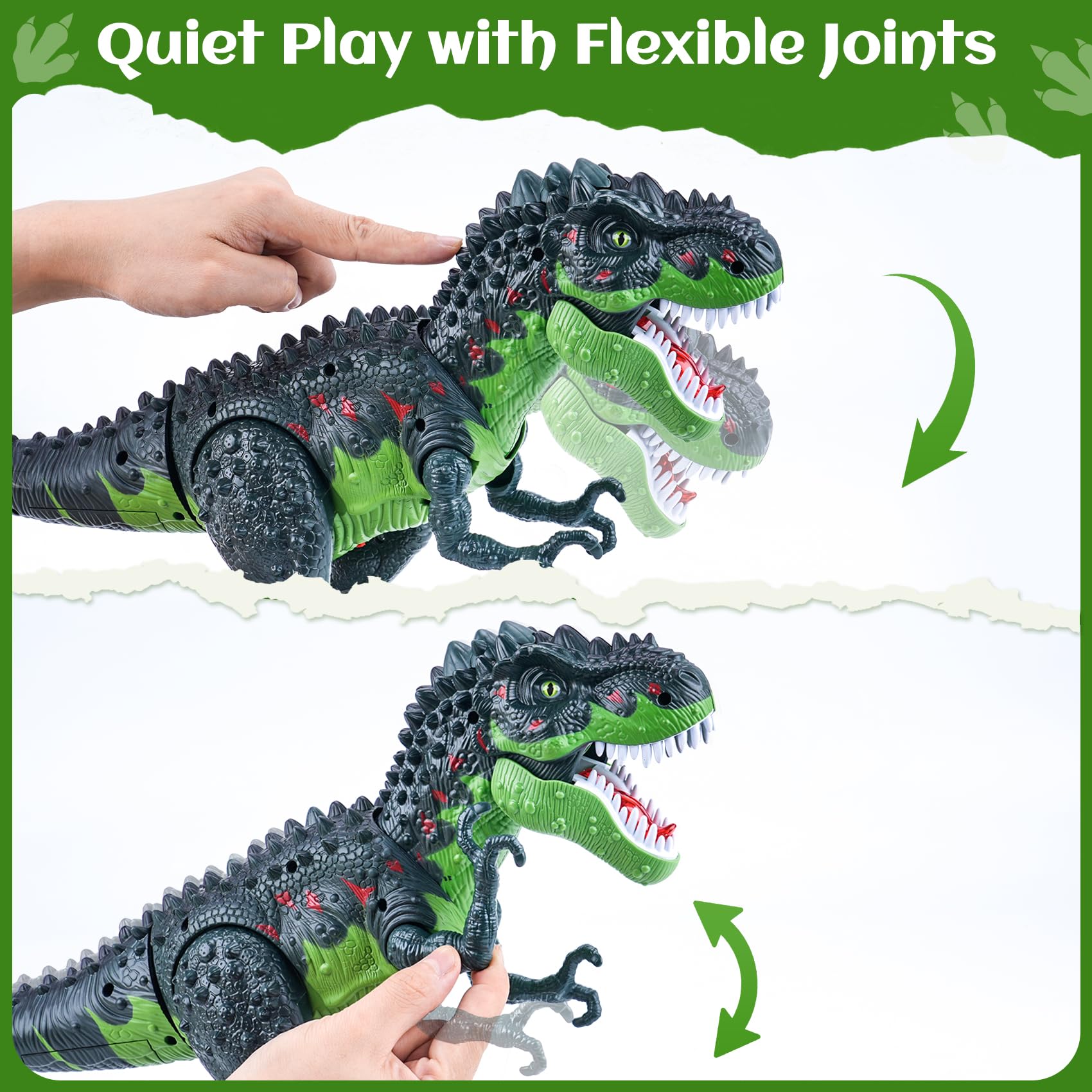 AHCo T-Rex mouth lights and roar enhance pretend adventures