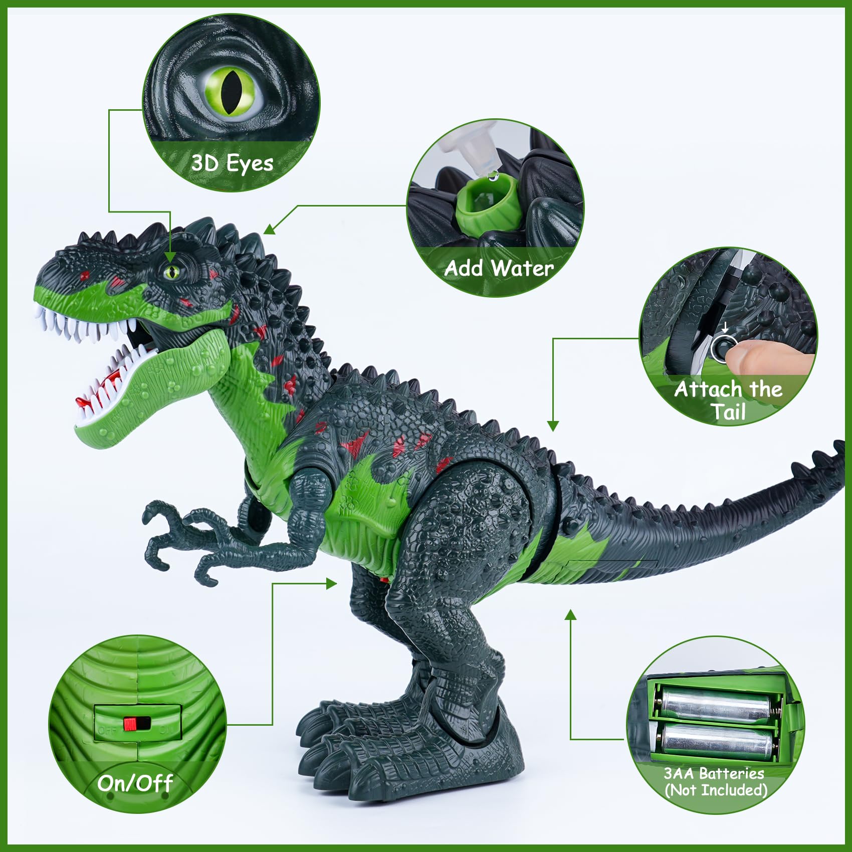 AHCo walking motion with tail sway for realistic movement