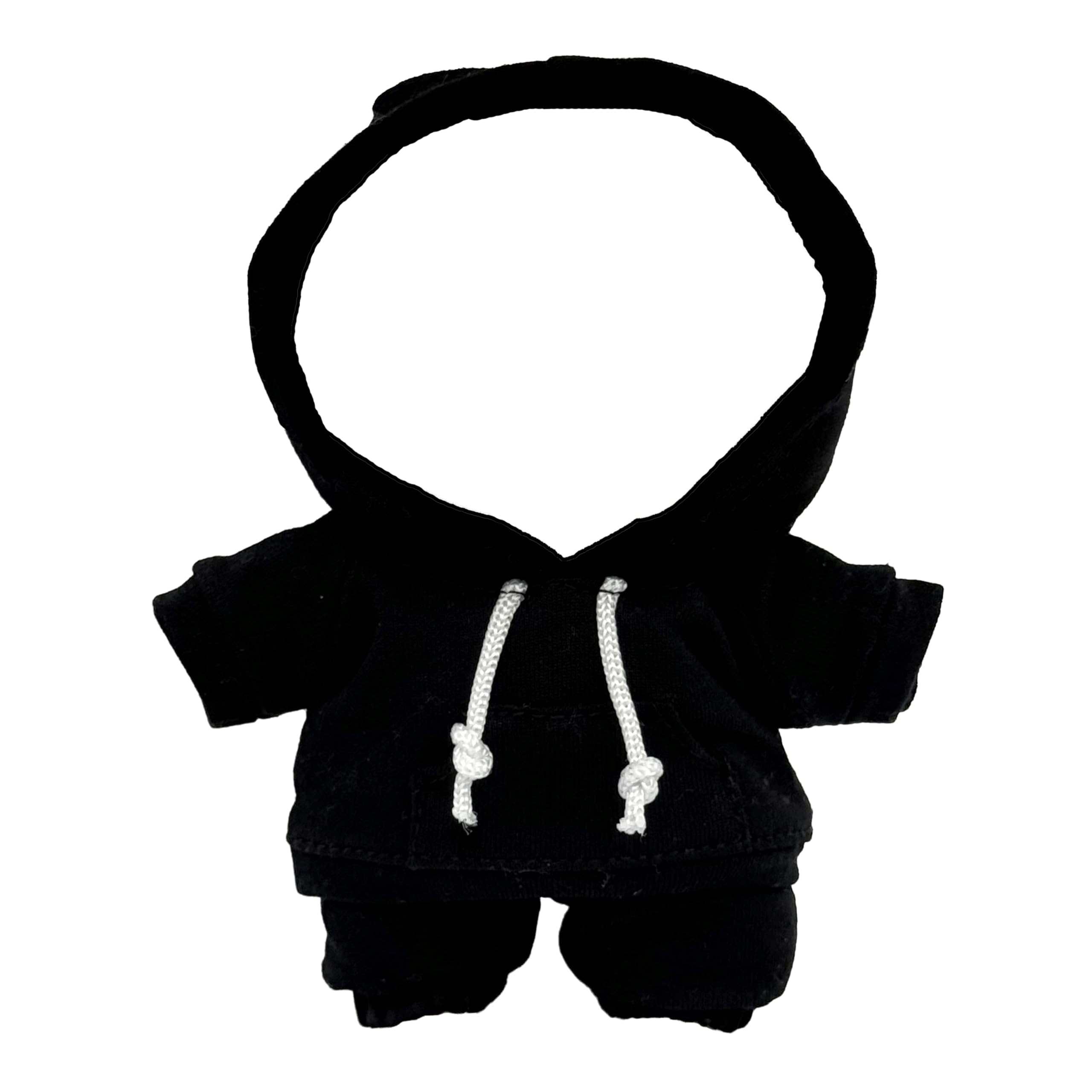 Ahdesana 17cm doll hoodie set front view shows easy dressing and snug fit