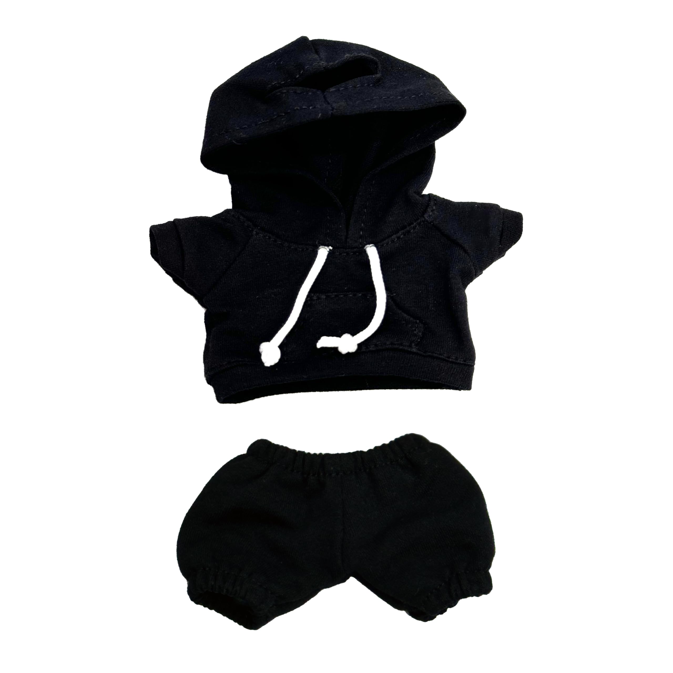 Ahdesana black doll clothes set fits 17cm dolls for versatile styling