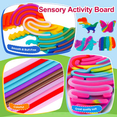 AHHSOY sensory board dinosaur helps kids channel energy during quiet time.