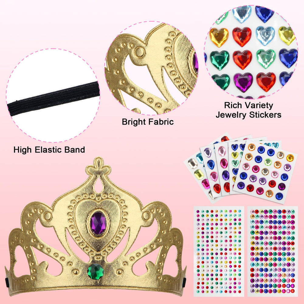 AHIER acrylic rhinestone stickers collection adds sparkle to any crown.