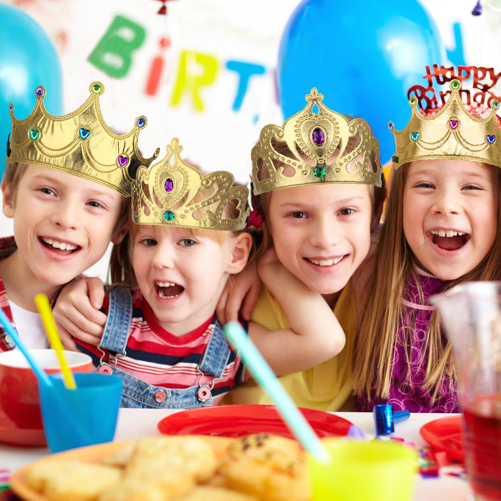 AHIER colorful crowns and stickers inspire festive crafting and photos.