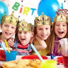 AHIER colorful crowns and stickers inspire festive crafting and photos.