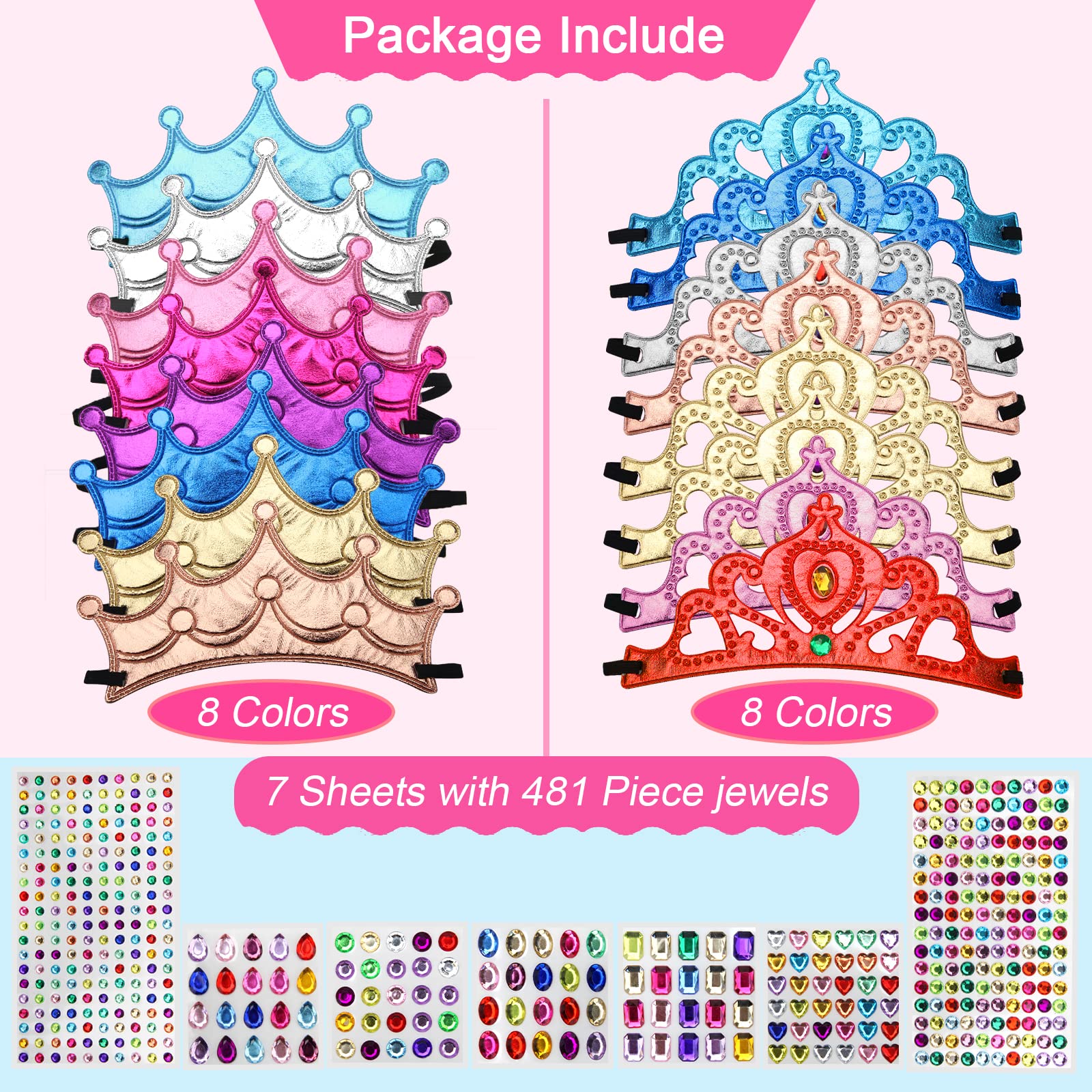 AHIER creative crown design ideas for princess dress-up