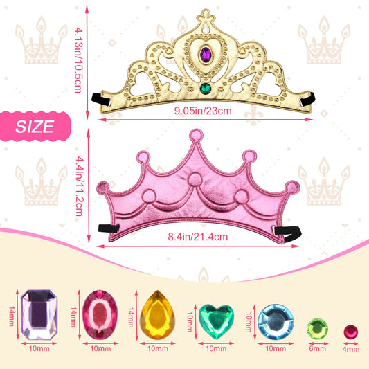 AHIER DIY crowns with rhinestone stickers for easy sparkle customization