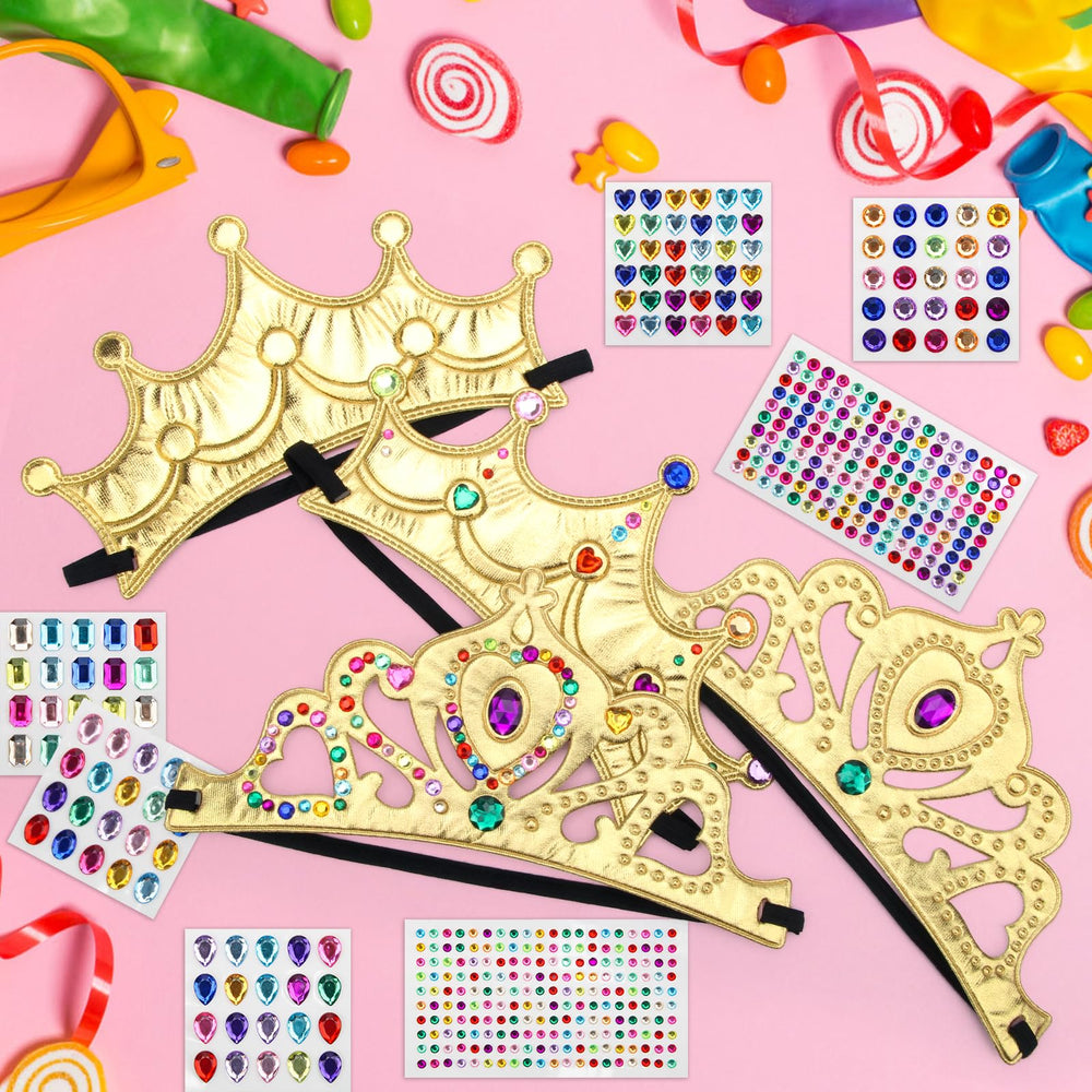 AHIER dress-up crowns and tiaras fuel imaginative princess pretend play.