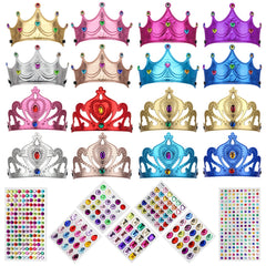 AHIER foam crowns 16-piece set for kids' birthday parties and dress-up