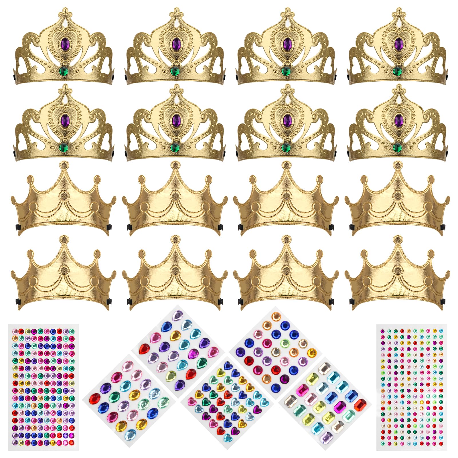 AHIER Style 2 foam crowns packaging for quick party setup and creative decorating.